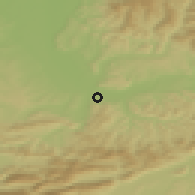 Shaded relief of the 51 km around Muttenz, drawn from the GMTED2010 grid