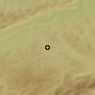 Shaded relief of the 51 km around Nebikon, drawn from the GMTED2010 grid