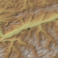 Shaded relief of the 51 km around Nendaz, drawn from the GMTED2010 grid