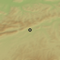 Shaded relief of the 51 km around Neuendorf, drawn from the GMTED2010 grid