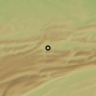 Shaded relief of the 51 km around Bassecourt, drawn from the GMTED2010 grid