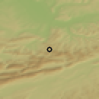 Shaded relief of the 51 km around Nunningen, drawn from the GMTED2010 grid