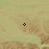 Shaded relief of the 51 km around Bauma, drawn from the GMTED2010 grid