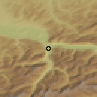 Shaded relief of the 51 km around Oberurnen, drawn from the GMTED2010 grid