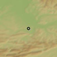 Shaded relief of the 51 km around Oberwil, drawn from the GMTED2010 grid