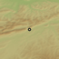 Shaded relief of the 51 km around Oensingen, drawn from the GMTED2010 grid