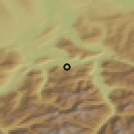 Shaded relief of the 51 km around Beckenried, drawn from the GMTED2010 grid