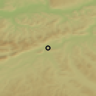 Shaded relief of the 51 km around Olten, drawn from the GMTED2010 grid