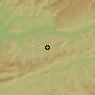 Shaded relief of the 51 km around Ormalingen, drawn from the GMTED2010 grid