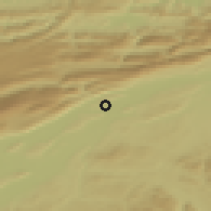 Shaded relief of the 51 km around Orpund, drawn from the GMTED2010 grid