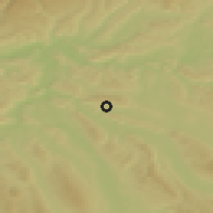 Shaded relief of the 51 km around Otelfingen, drawn from the GMTED2010 grid