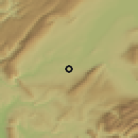 Shaded relief of the 51 km around Perly-Certoux, drawn from the GMTED2010 grid