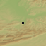 Shaded relief of the 51 km around Pfeffingen, drawn from the GMTED2010 grid