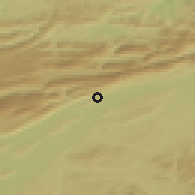 Shaded relief of the 51 km around Pieterlen, drawn from the GMTED2010 grid