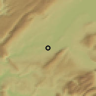 Shaded relief of the 51 km around Plan-les-Ouates, drawn from the GMTED2010 grid