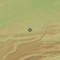 Shaded relief of the 51 km around Porrentruy, drawn from the GMTED2010 grid