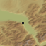 Shaded relief of the 51 km around Port-Valais, drawn from the GMTED2010 grid