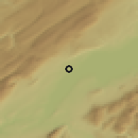 Shaded relief of the 51 km around Prangins, drawn from the GMTED2010 grid