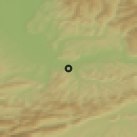 Shaded relief of the 51 km around Pratteln, drawn from the GMTED2010 grid