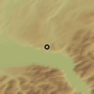 Shaded relief of the 51 km around Puidoux, drawn from the GMTED2010 grid