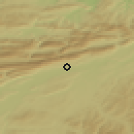 Shaded relief of the 51 km around Bellach, drawn from the GMTED2010 grid