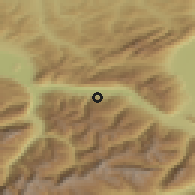 Shaded relief of the 51 km around Quarten, drawn from the GMTED2010 grid
