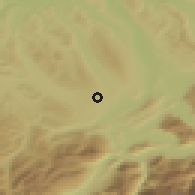 Shaded relief of the 51 km around Rain, drawn from the GMTED2010 grid
