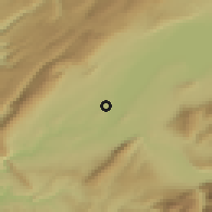 Shaded relief of the 51 km around Bellevue, drawn from the GMTED2010 grid