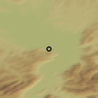 Shaded relief of the 51 km around Rheineck, drawn from the GMTED2010 grid