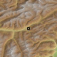 Shaded relief of the 51 km around Ried-Brig, drawn from the GMTED2010 grid