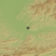 Shaded relief of the 51 km around Riehen, drawn from the GMTED2010 grid
