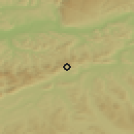 Shaded relief of the 51 km around Rohr, drawn from the GMTED2010 grid