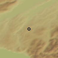 Shaded relief of the 51 km around Romont, drawn from the GMTED2010 grid
