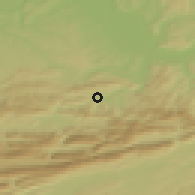 Shaded relief of the 51 km around Röschenz, drawn from the GMTED2010 grid
