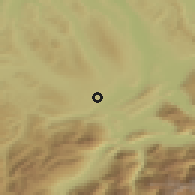 Shaded relief of the 51 km around Rothenburg, drawn from the GMTED2010 grid