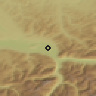 Shaded relief of the 51 km around Benken, drawn from the GMTED2010 grid