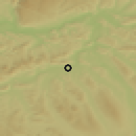 Shaded relief of the 51 km around Rupperswil, drawn from the GMTED2010 grid