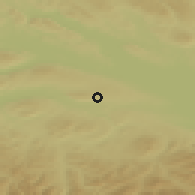 Shaded relief of the 51 km around Berg, drawn from the GMTED2010 grid