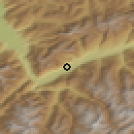 Shaded relief of the 51 km around Saillon, drawn from the GMTED2010 grid