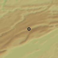 Shaded relief of the 51 km around Saint-Imier, drawn from the GMTED2010 grid