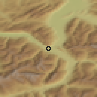 Shaded relief of the 51 km around Sargans, drawn from the GMTED2010 grid