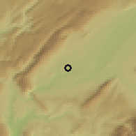 Shaded relief of the 51 km around Satigny, drawn from the GMTED2010 grid
