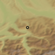 Shaded relief of the 51 km around Sattel, drawn from the GMTED2010 grid