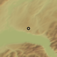 Shaded relief of the 51 km around Savigny, drawn from the GMTED2010 grid