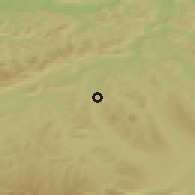 Shaded relief of the 51 km around Schöftland, drawn from the GMTED2010 grid