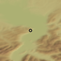 Shaded relief of the 51 km around Berneck, drawn from the GMTED2010 grid
