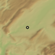 Shaded relief of the 51 km around Bernex, drawn from the GMTED2010 grid