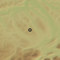 Shaded relief of the 51 km around Beromünster, drawn from the GMTED2010 grid