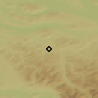 Shaded relief of the 51 km around Sirnach, drawn from the GMTED2010 grid