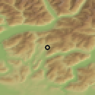 Shaded relief of the 51 km around Sonvico, drawn from the GMTED2010 grid